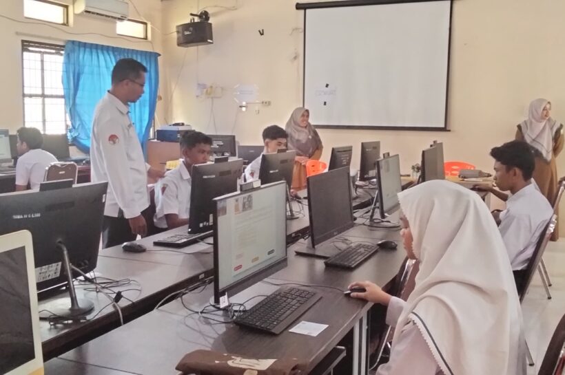 Gladi Bersih TKA MTsN 2 Kota Lhokseumawe tahun pelajaran 2025/2026 Berjalan Sukses dan Penuh Semangat